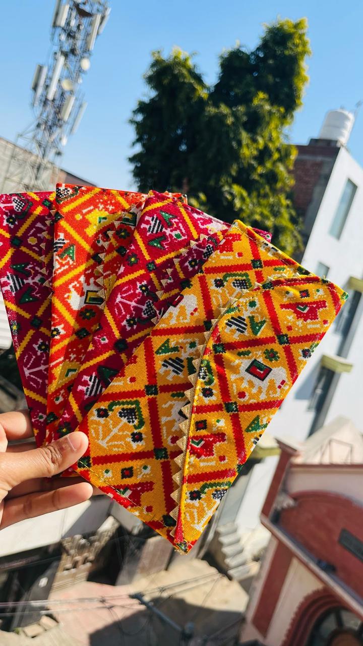 Traditional chunri design envelope used for wedding shagun and festive cash gifts