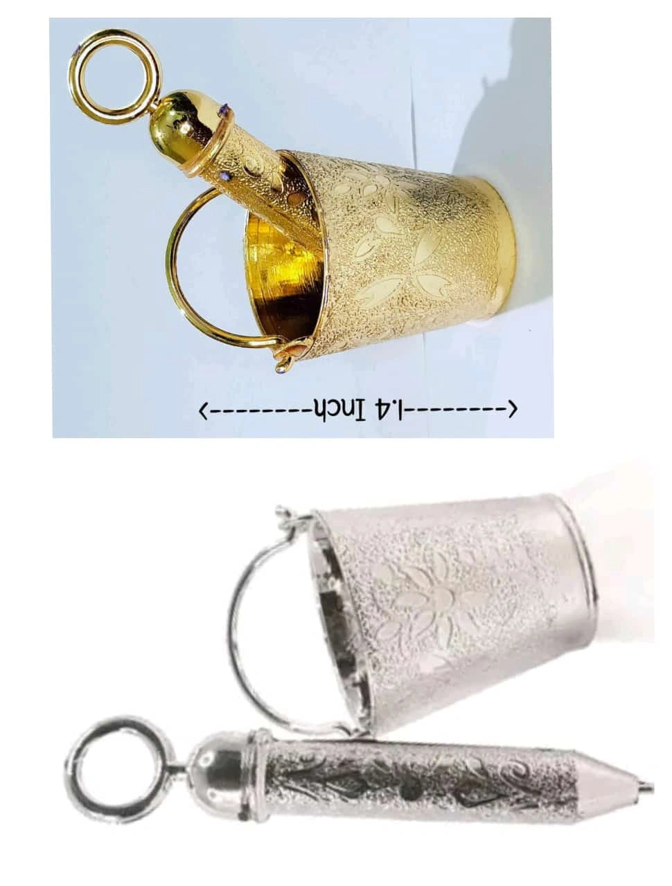 Small balti and pichkari set used for Holi gifting and decorative purposes