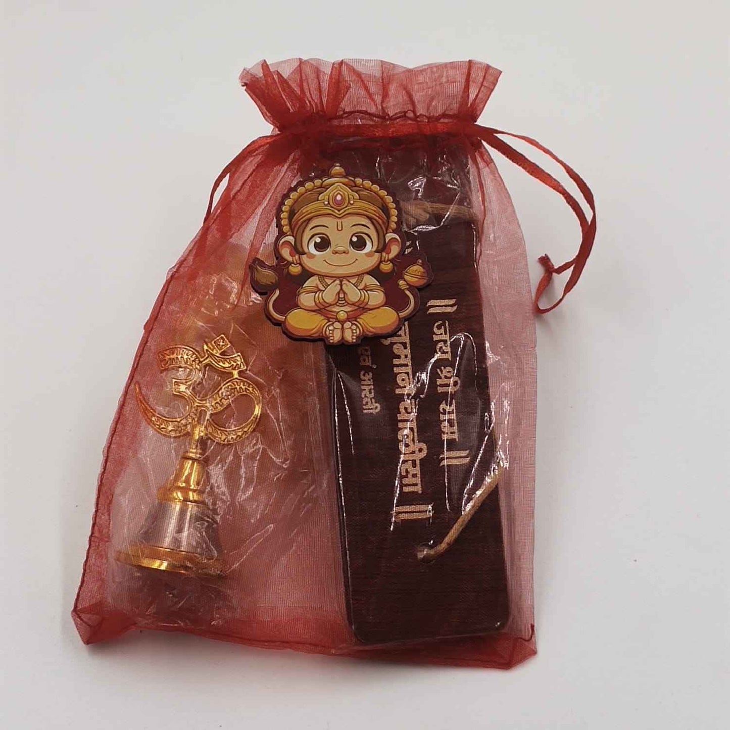 Sunderkand Path Hamper with Hanuman Chalisa & Om Bell – Hanuman Ji Gift Set