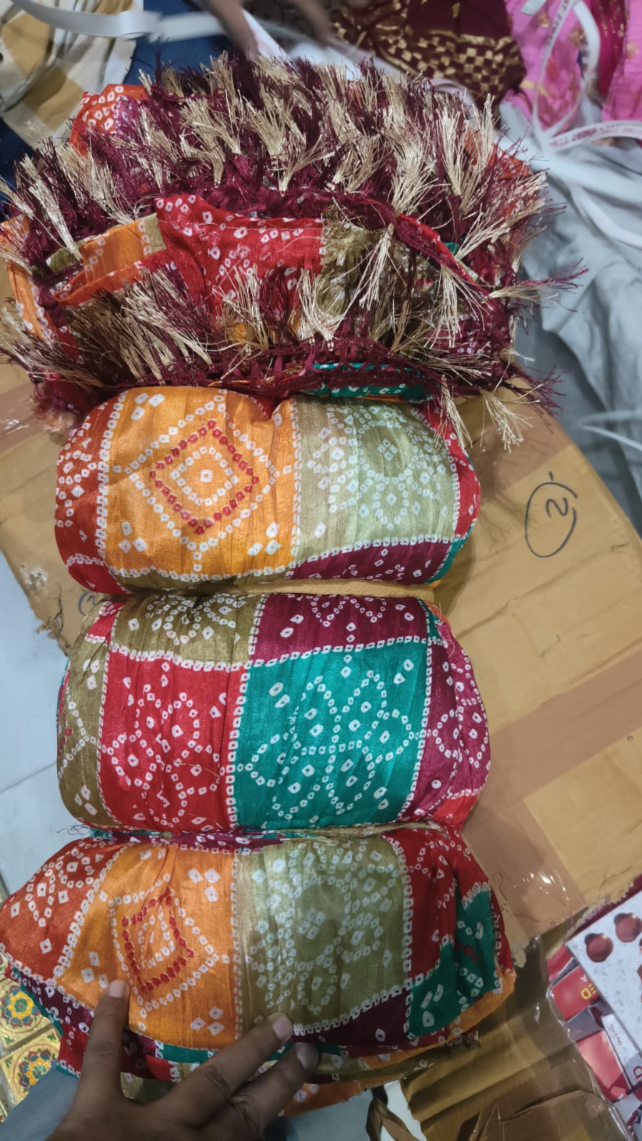 Traditional chunari design dupatta for wedding, pooja and festive wear