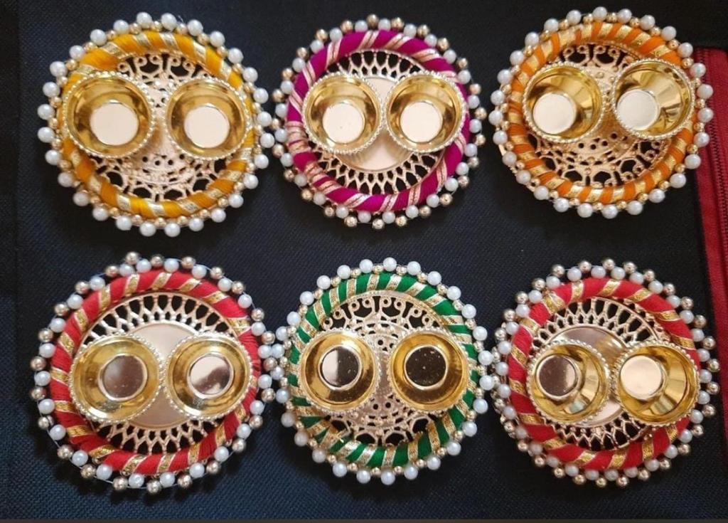 Traditional roli chawal plate for festivals, puja, and religious ceremonies