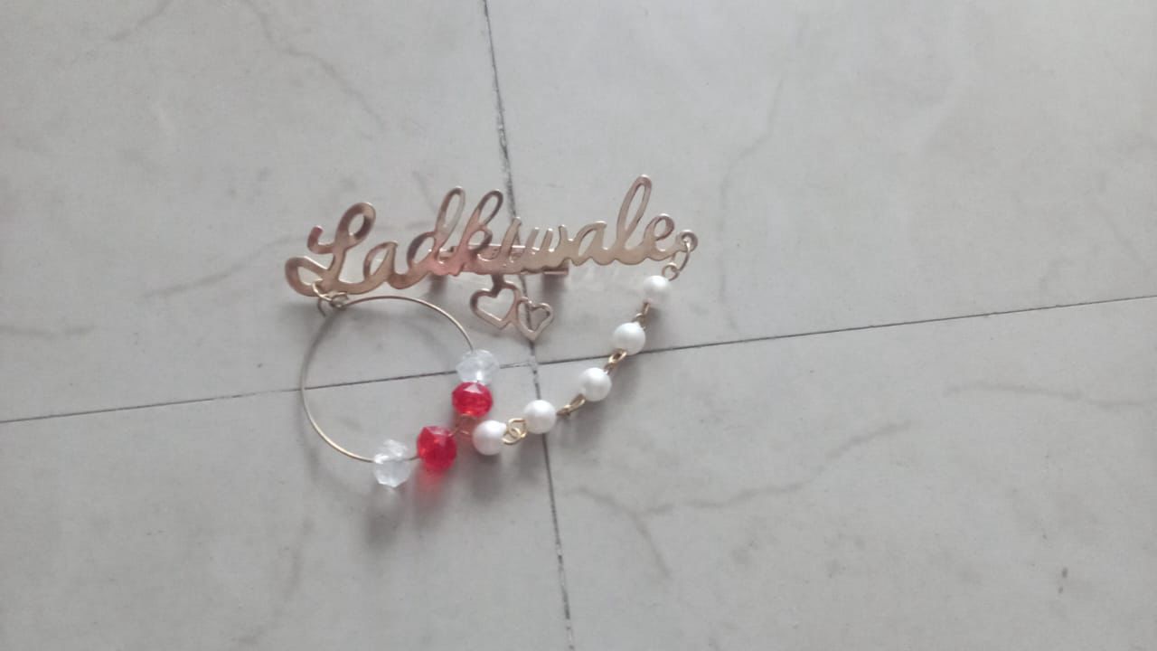 Designer ladkiwale brooch for Indian marriage