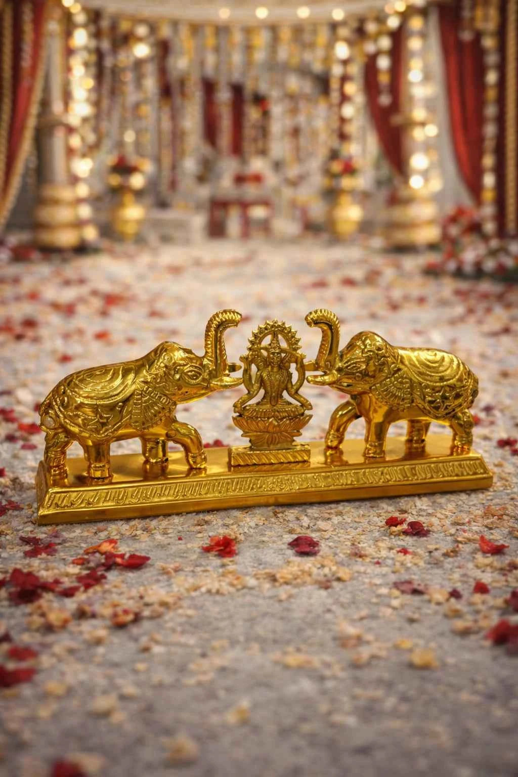 Decorative Gaj Roli Chawal Thali for Wedding, Pooja & Rakhi Rituals