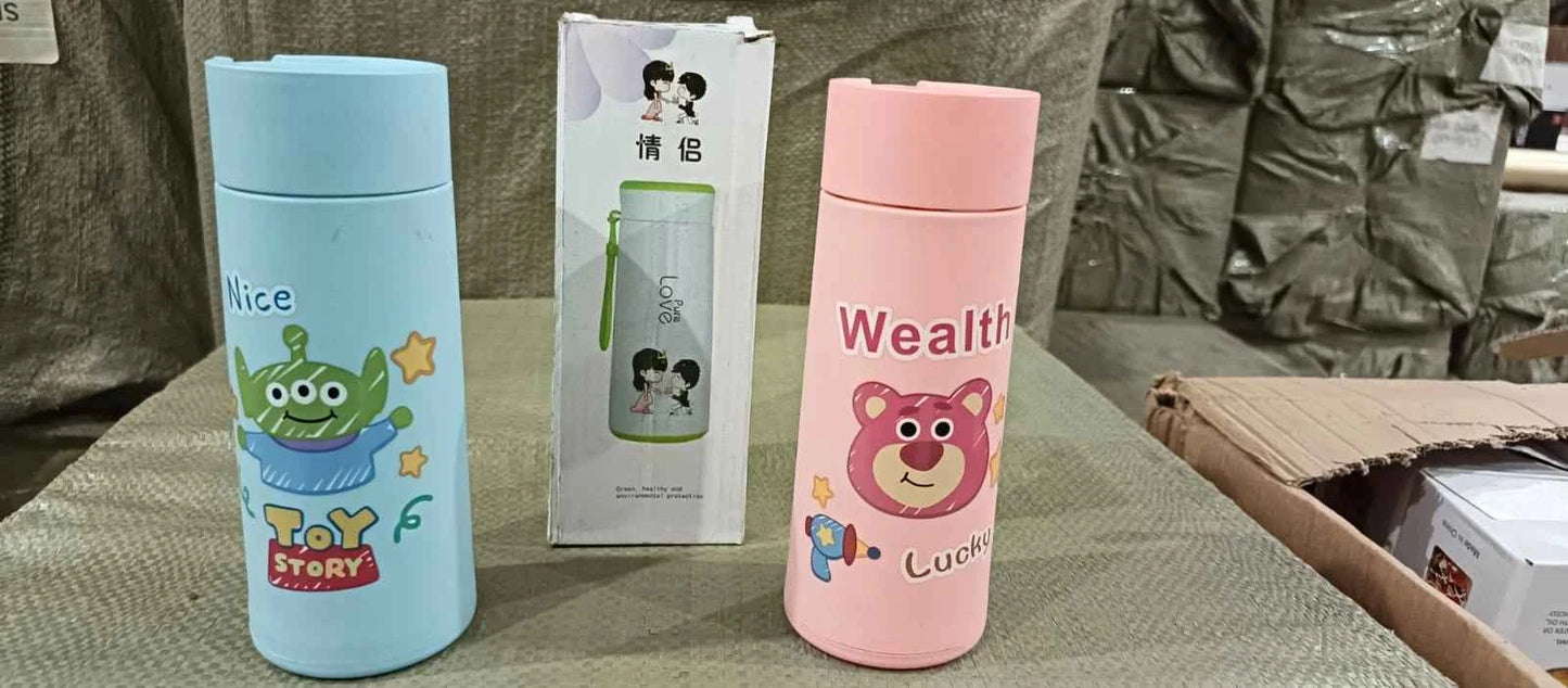 Cute Cartoon Kids Water Bottle | Reusable Bottle for School and Travel