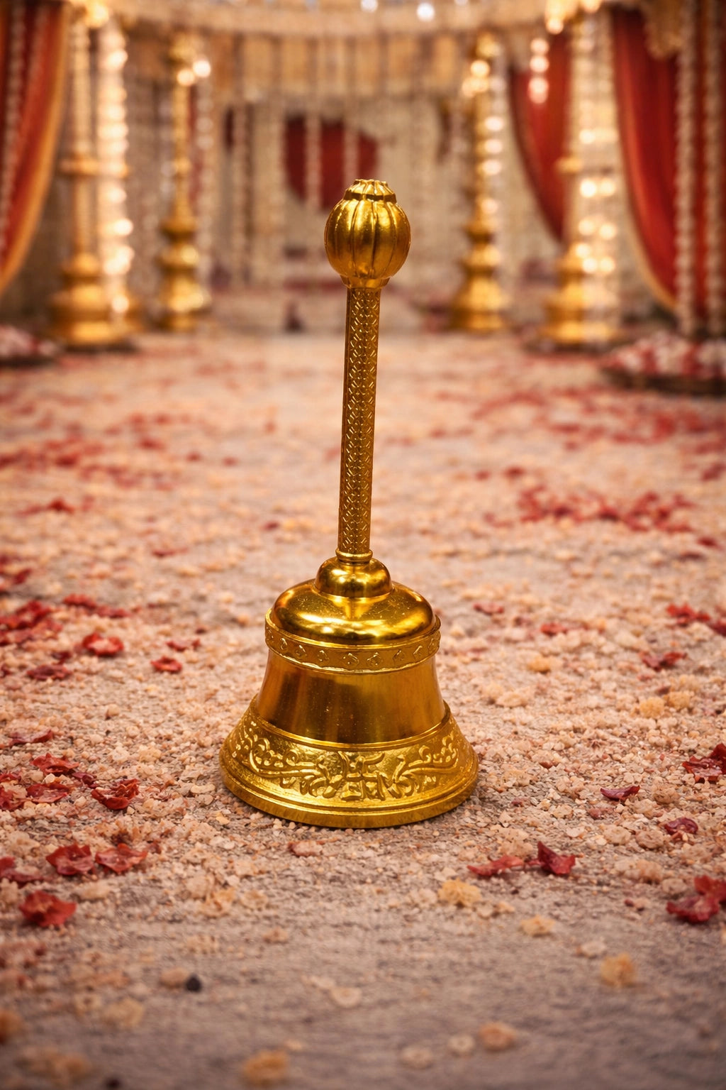 rustic indian temple bell gadha style hanging bell for home decor