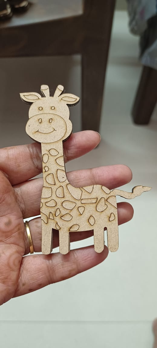 4 inch MDF cutout for kids art, craft, colouring, and painting activities