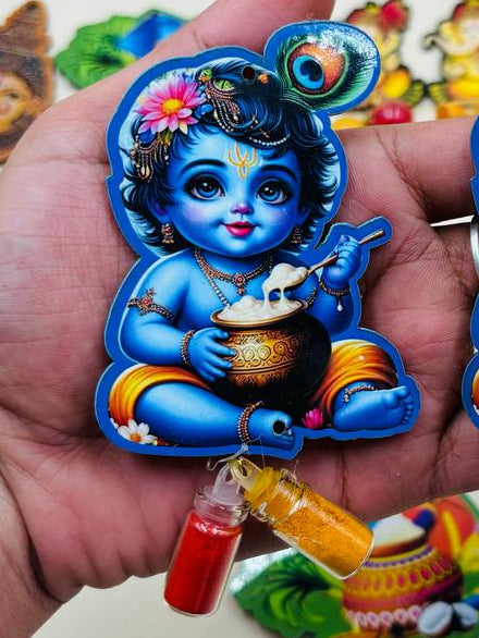 Baby Krishna theme decorative cutout used for baby shower and naming ceremony celebration