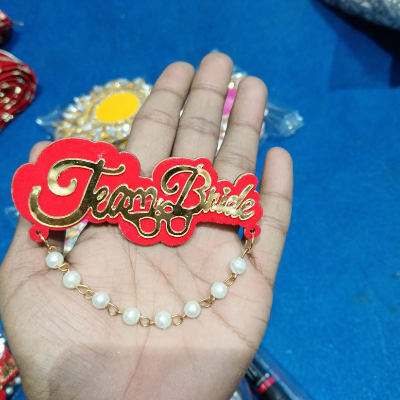 Indian bridal tram brooch for wedding event outfit