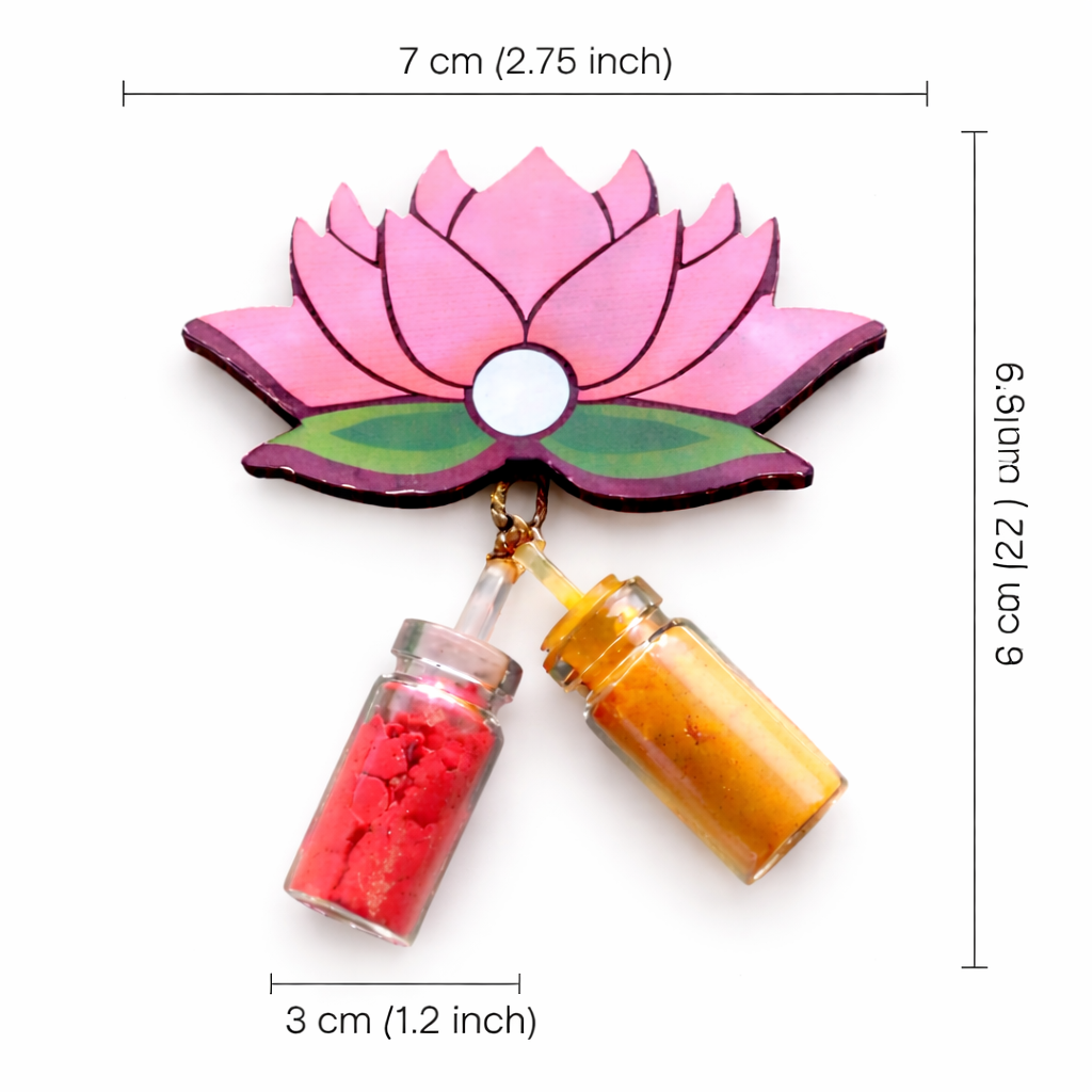 Lotus Shape Haldi Kumkum for Festivals