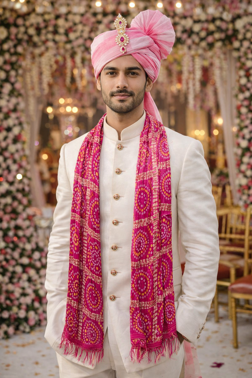 Chinnon Barat Swagat Dupatta for Wedding
