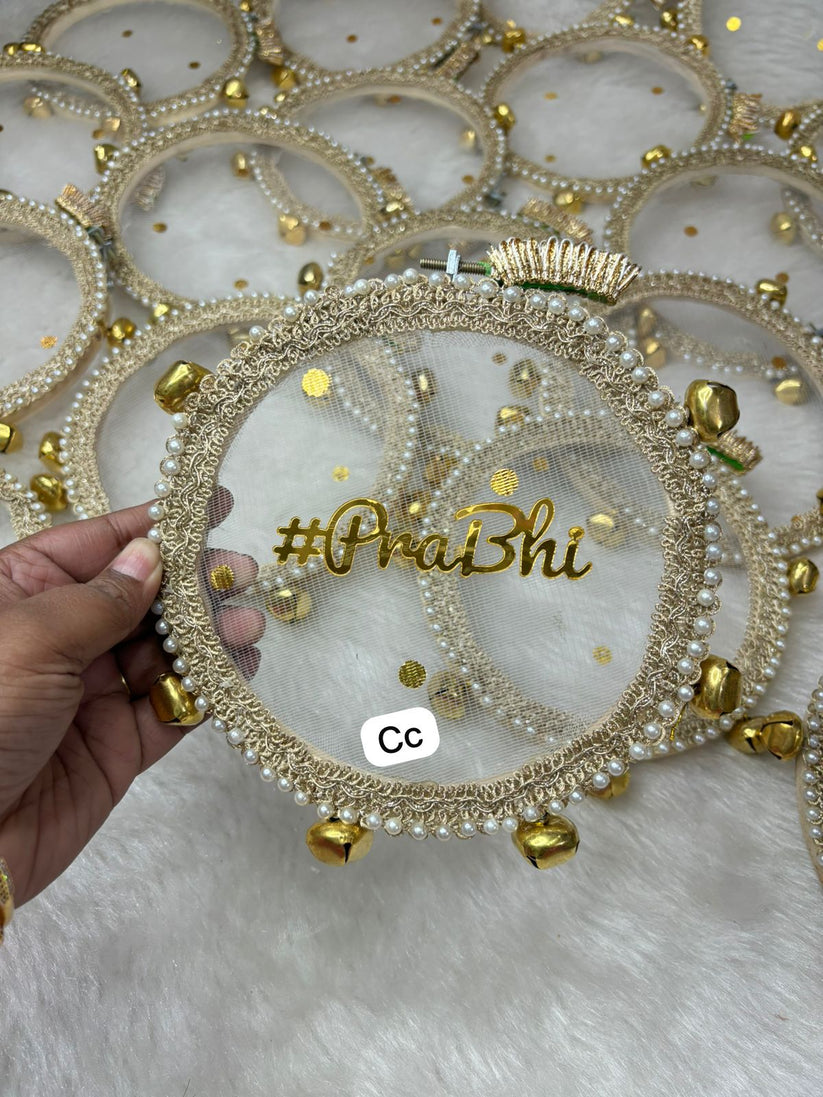 Traditional wedding dhapli handcrafted design