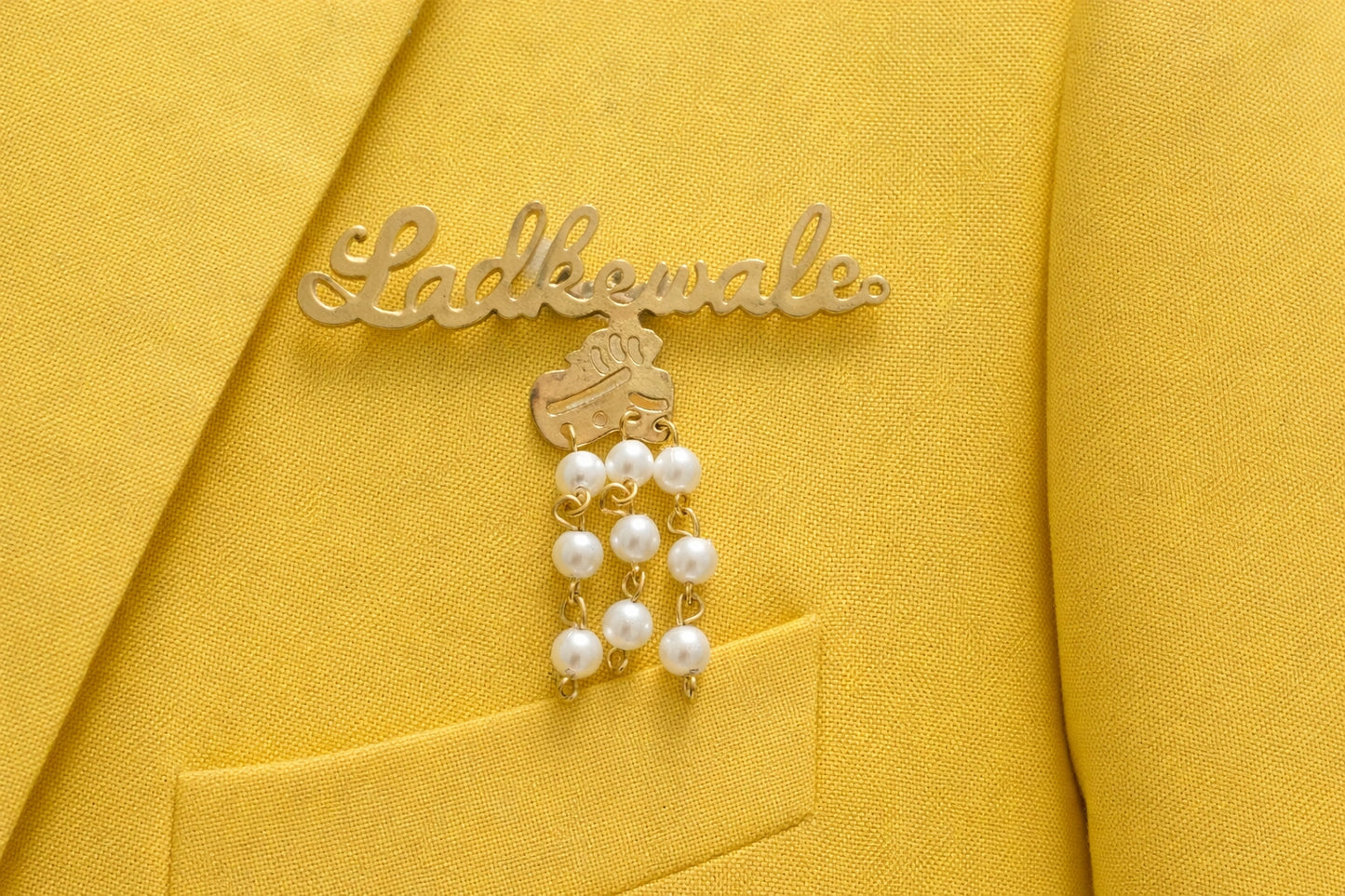 Customized Ladkewale Brooch for Wedding Function