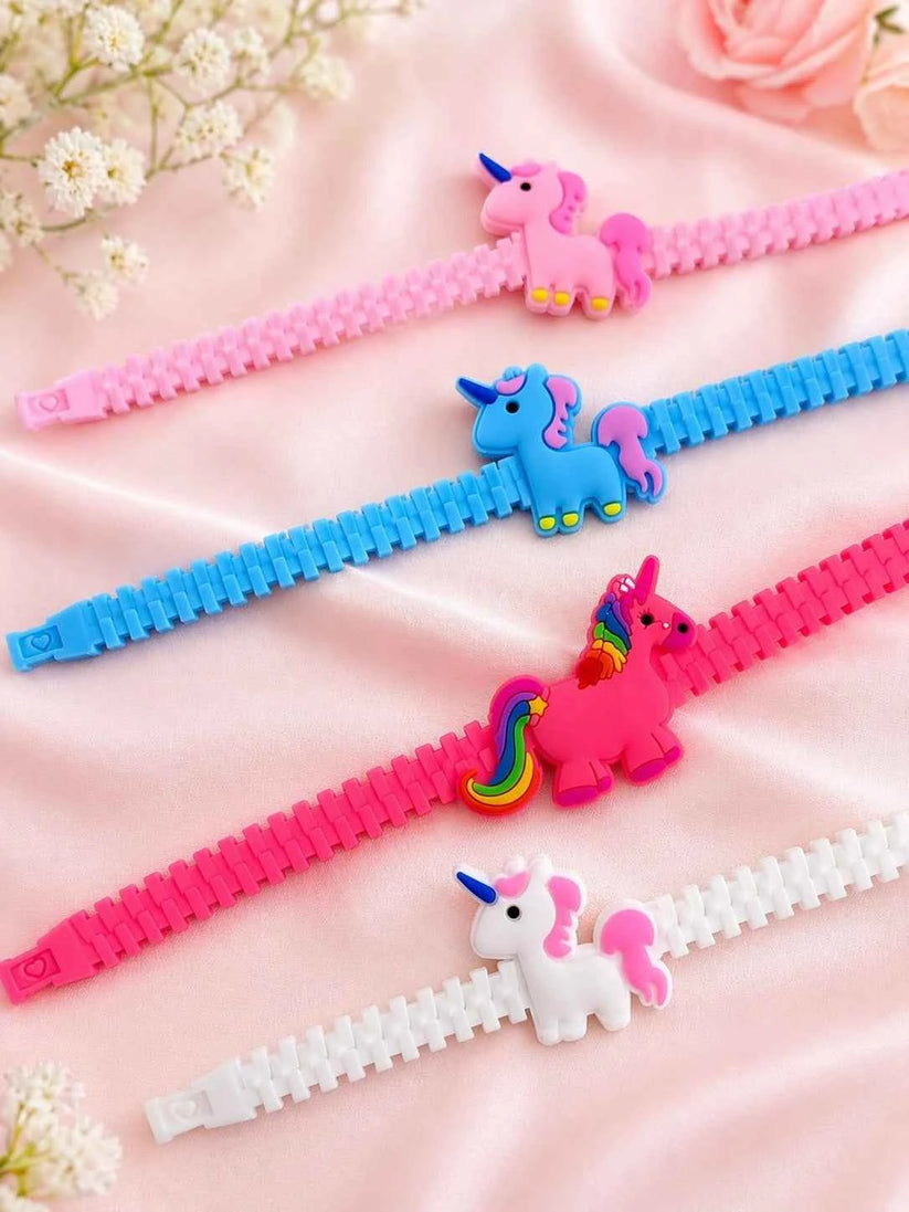 Cute Silicone Unicorn Rakhi for Kids Adjustable Cartoon Rakhi Bracelet for Brother