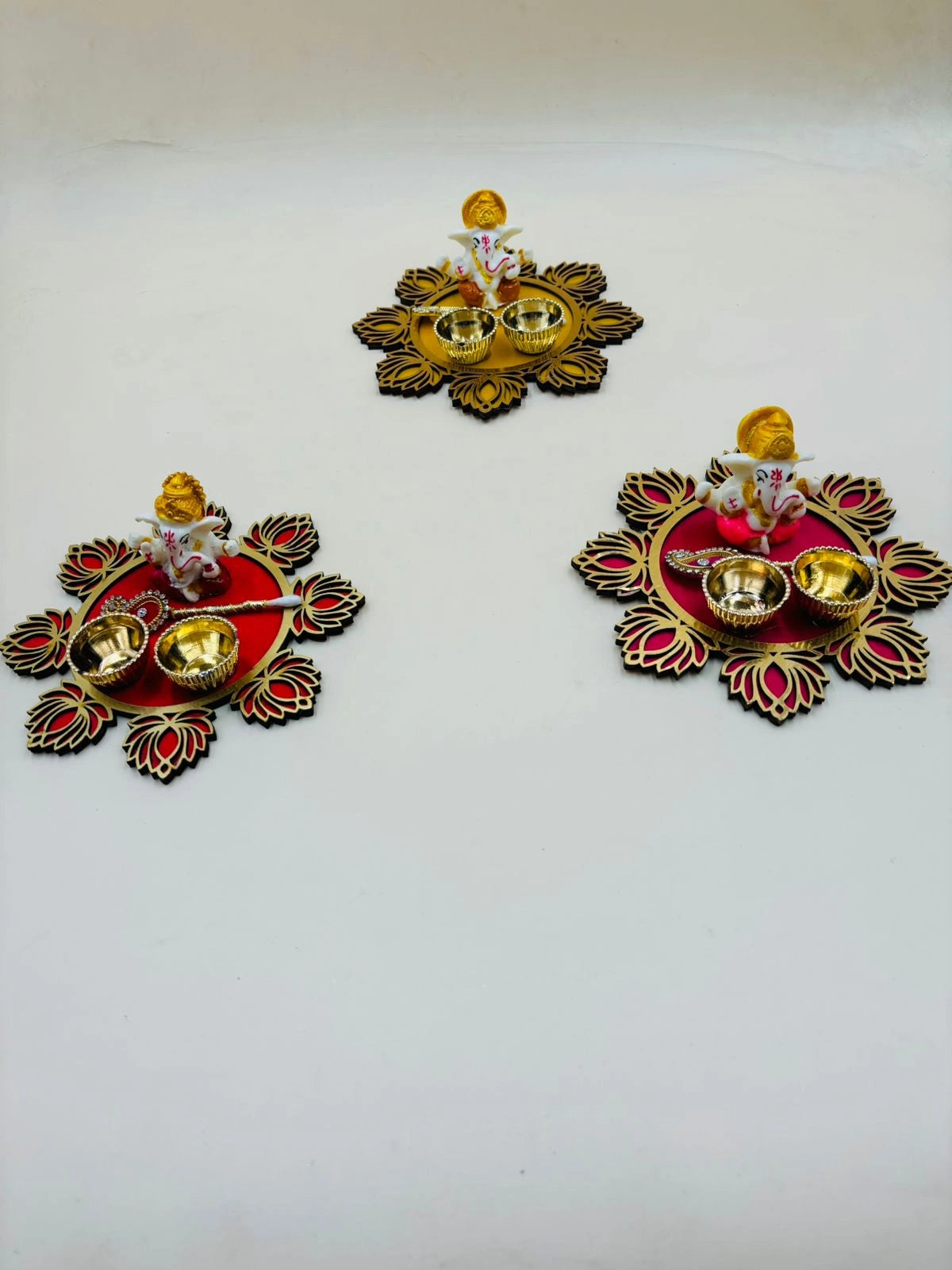 Traditional Ganesh roli chawal plate