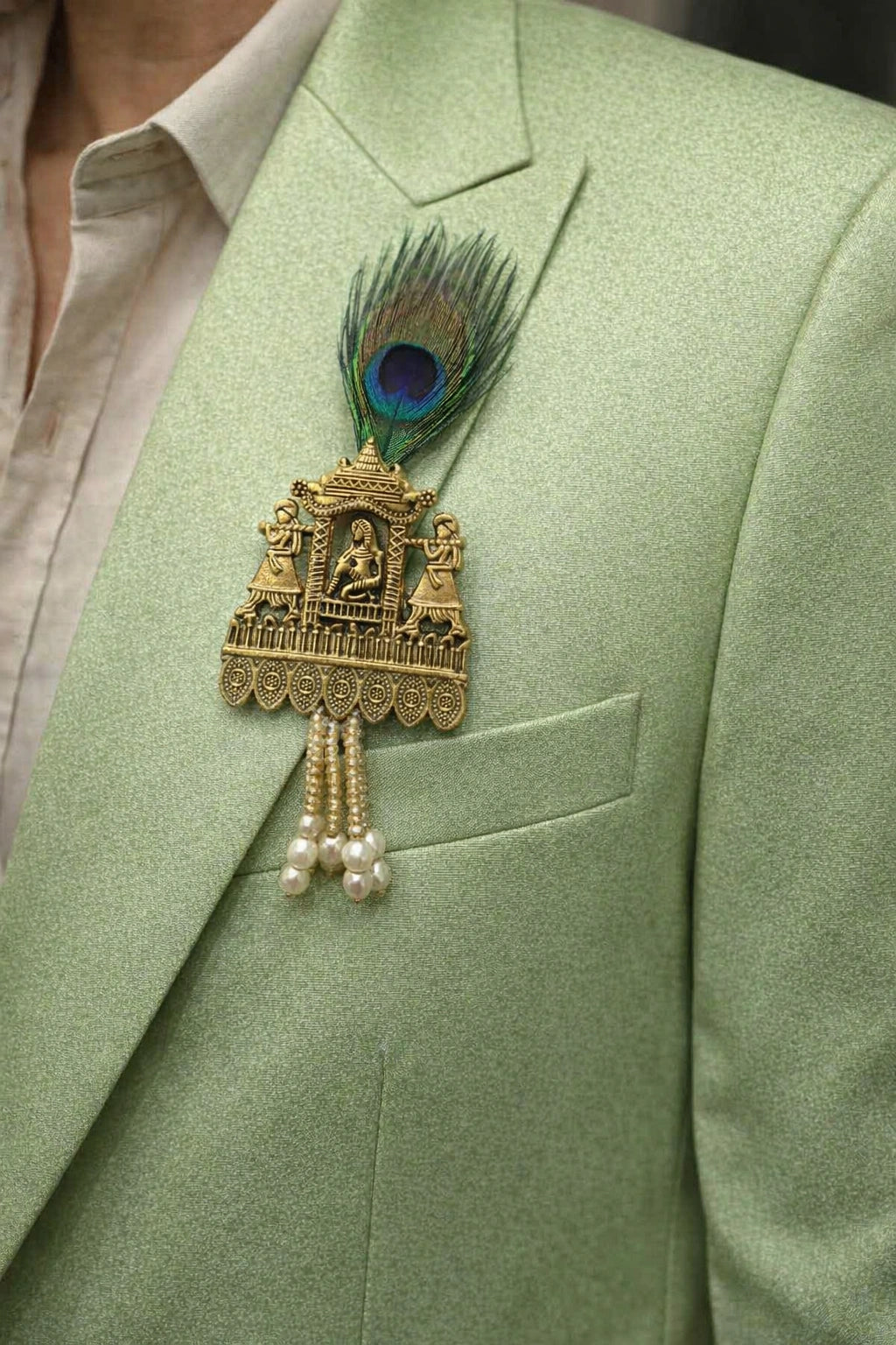 Wedding bride brooch accessory for dulhan outfit