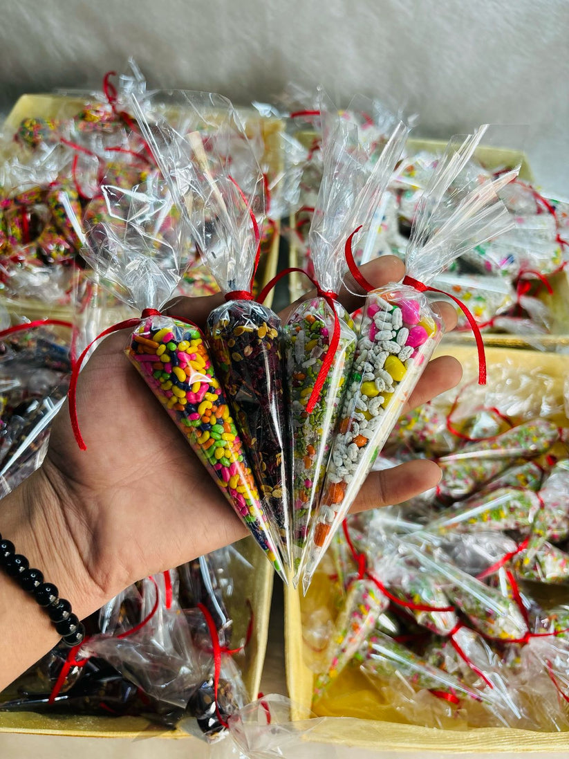 Mukhwas cone return gift for festive occasions