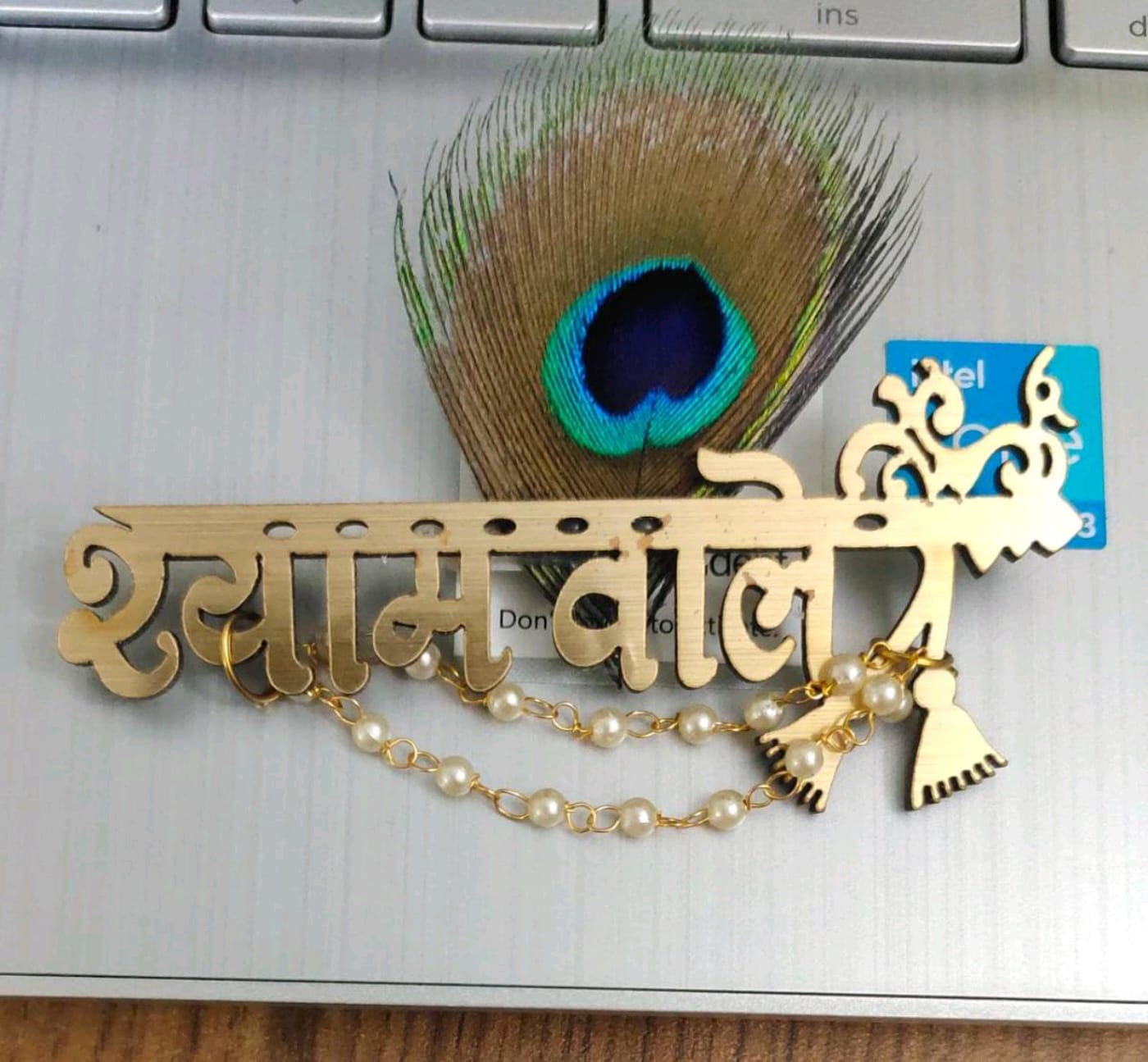 Beautiful Krishna Shyam Ji brooch for men and women, spiritual brooch for wedding, festival and traditional outfits