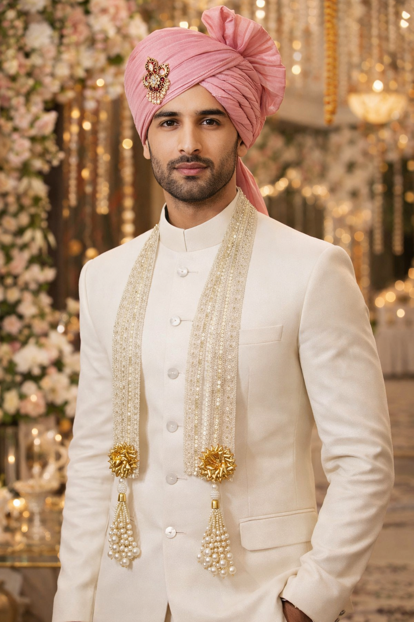 Heavy silver design barat swagat phatka for groom welcome ceremony
