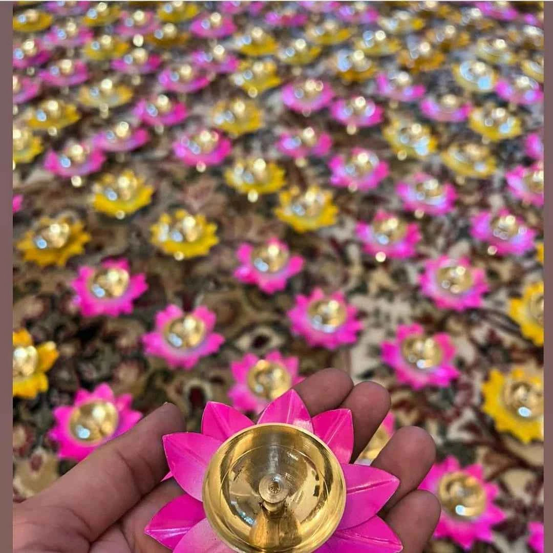 Lotus Design Diya for Diwali and Wedding Decor