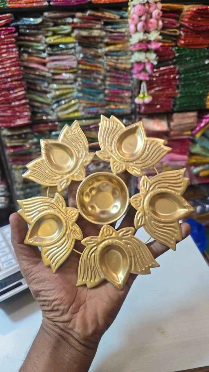 Decorative Lotus Urli Bowl for Diwali and Wedding Decor