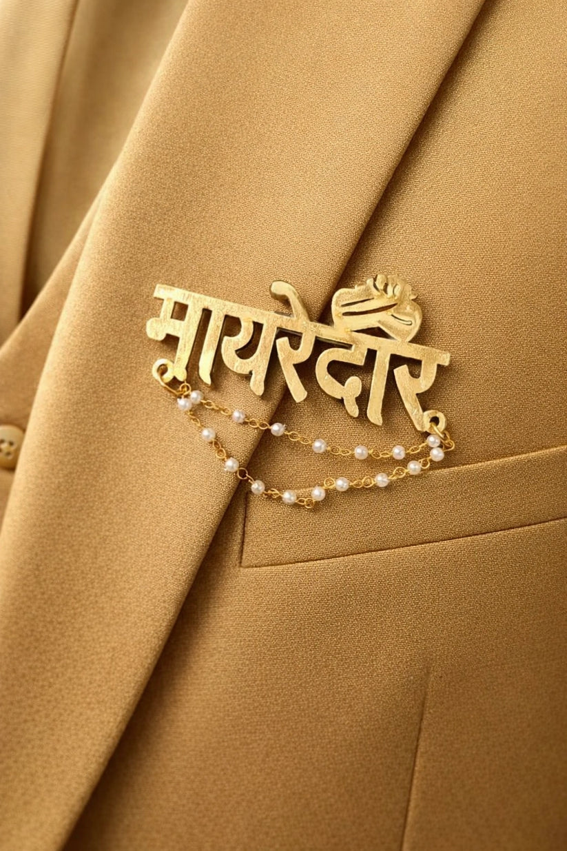 Mayareder brooch for men sherwani wedding accessory