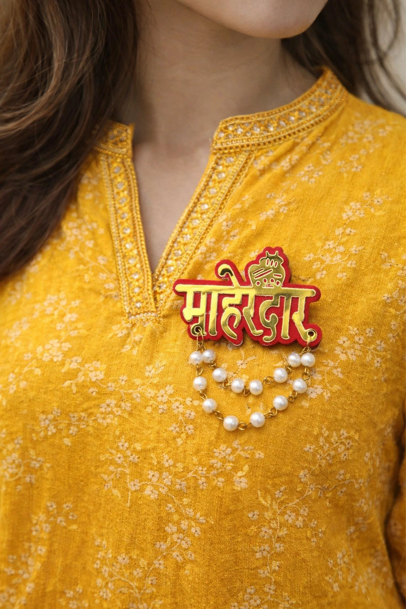 Elegant Mayredar brooch for wedding and festive wear
