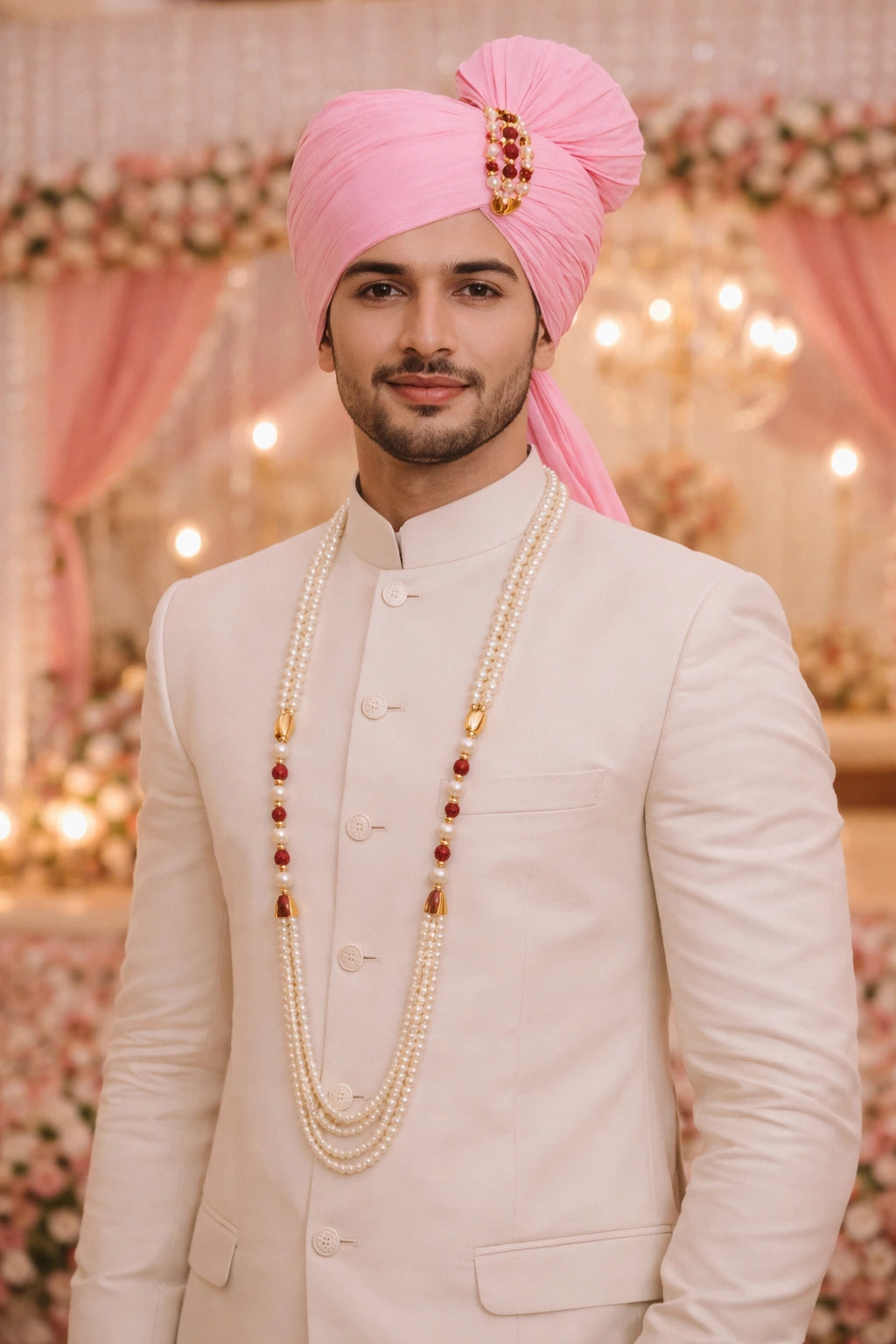 Pearl design swagat mala for Indian wedding welcome ceremony