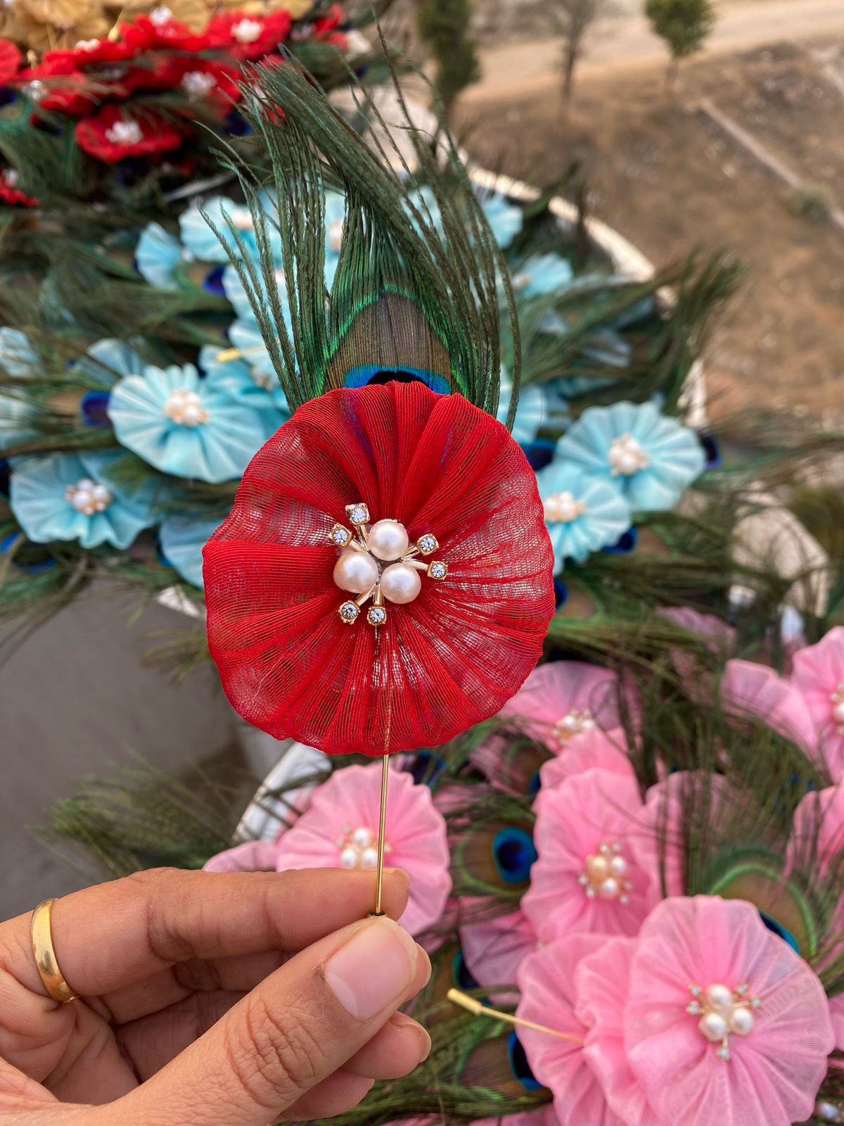 Premium Orjanga brooch pin for wedding function wear
