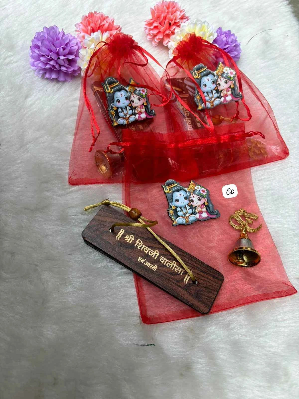 Shivratri Worship Essentials Combo with Potli and Om Bell