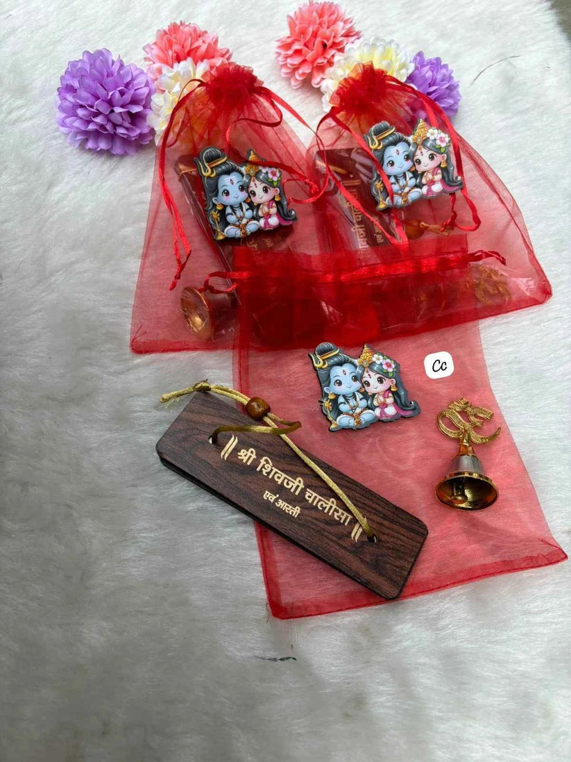 Shivratri Worship Essentials Combo with Potli and Om Bell
