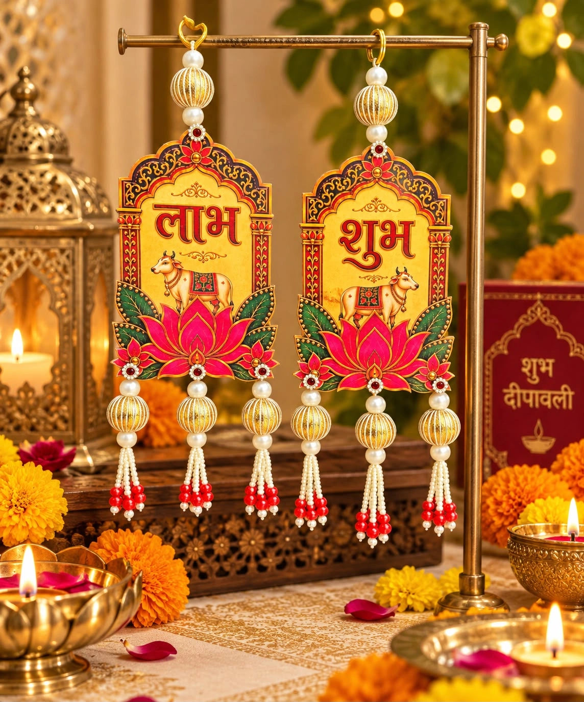 Shubh Labh main door decoration for Diwali and pooja