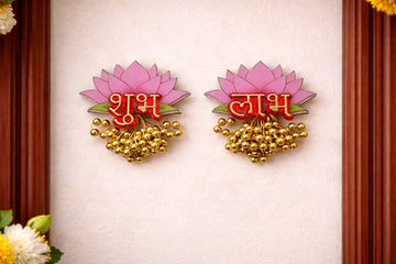 Decorative Shubh Labh toran for main door with traditional design