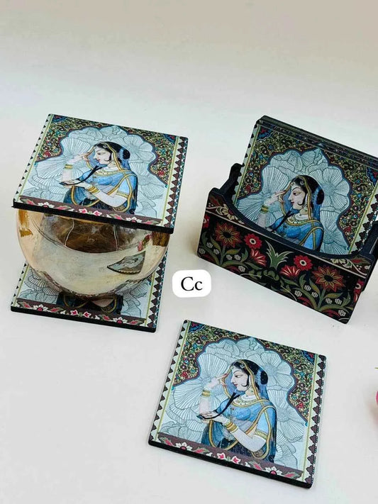 Square  Coasters Set of 6 for Tea & Coffee Cups