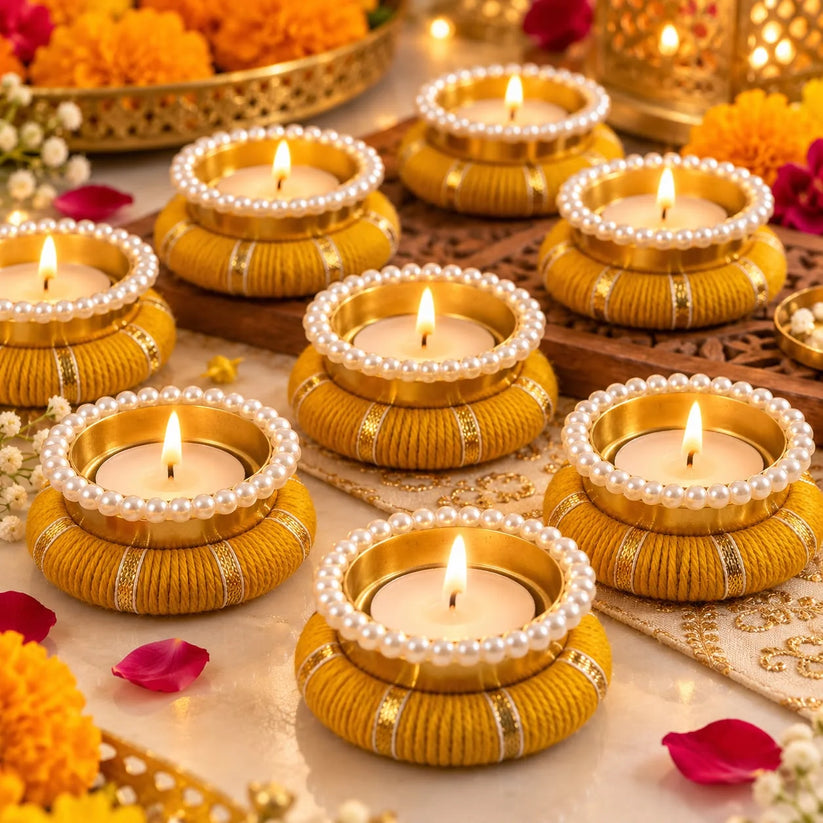 Decorative tea light holder for Diwali decoration and festive home decor