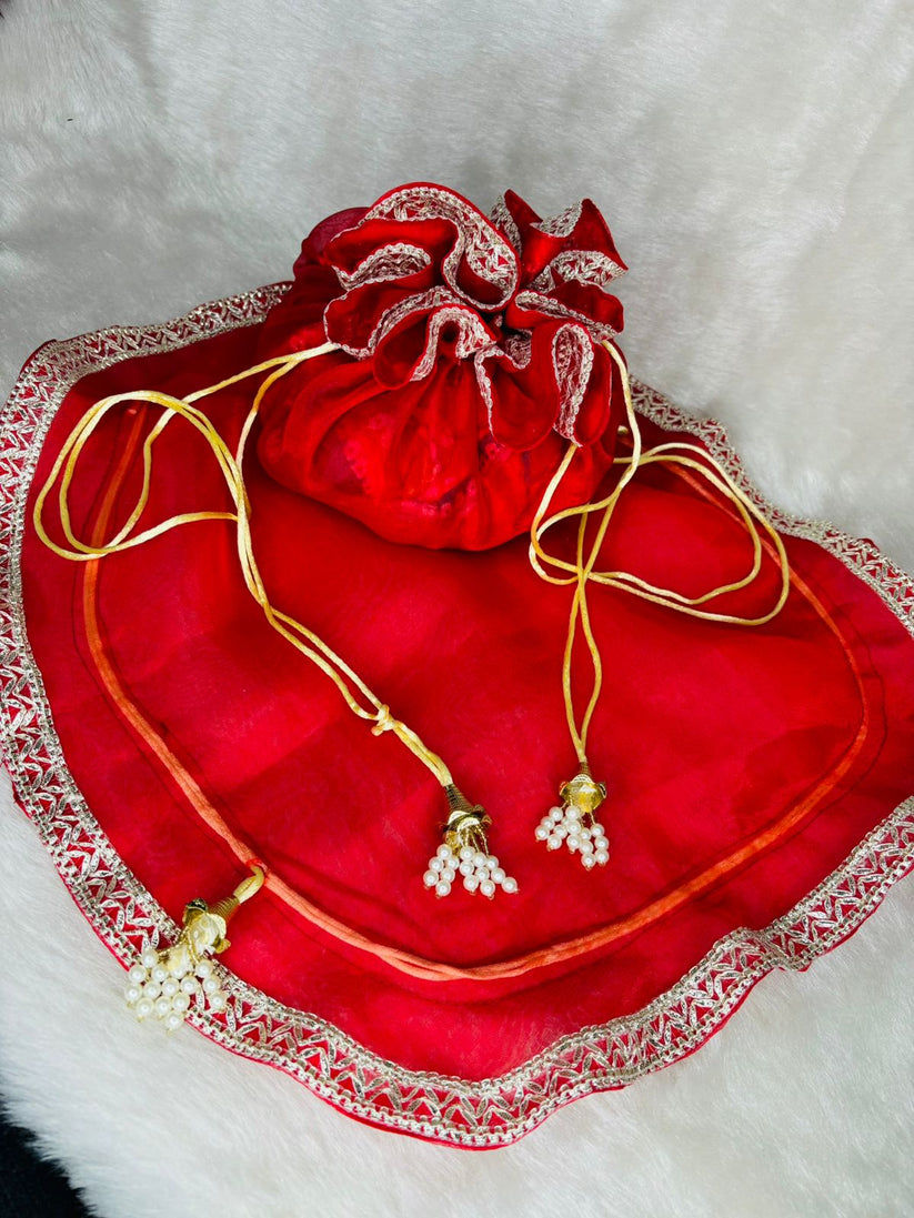 Thalposh potli bag for wedding rituals, pooja, and traditional gifting