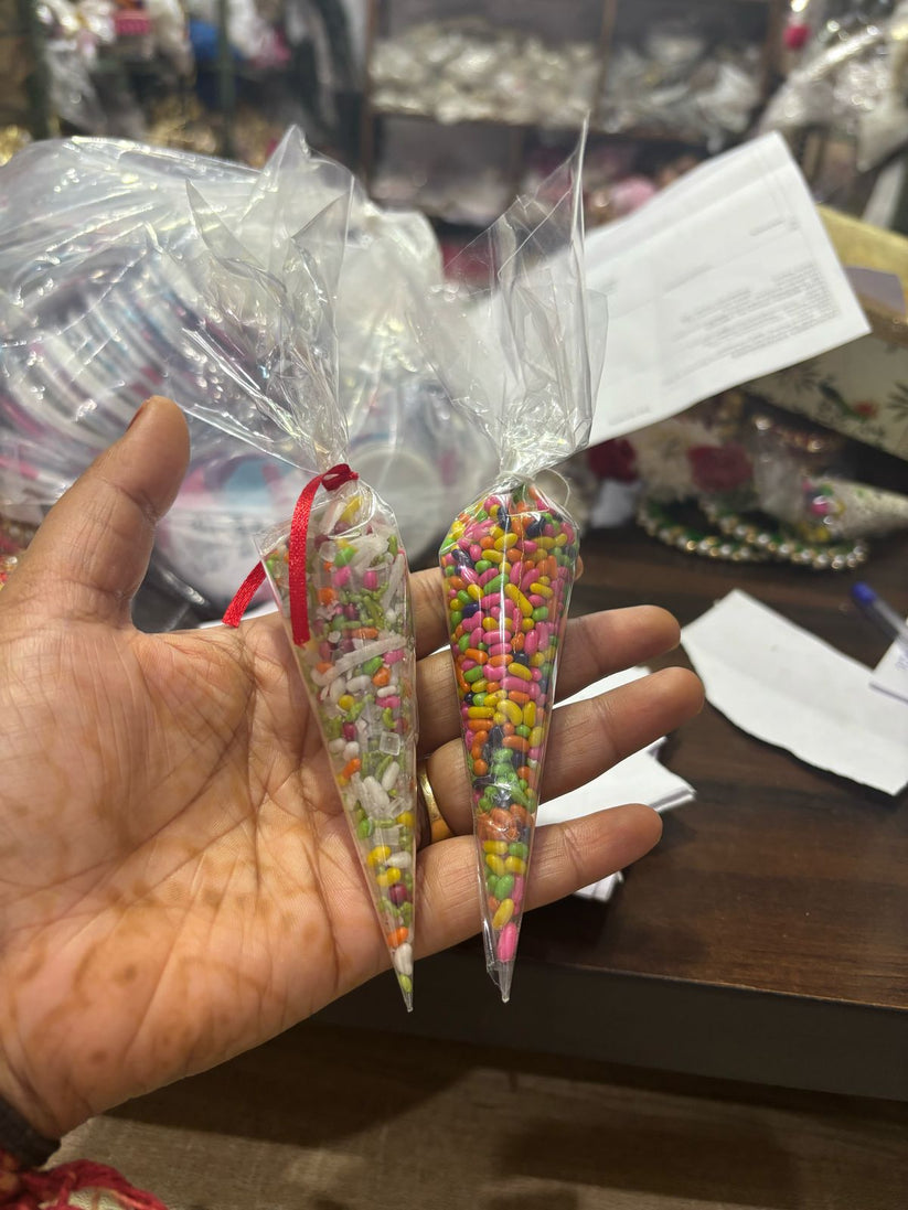 Traditional mukhwas cone packed for return gifting