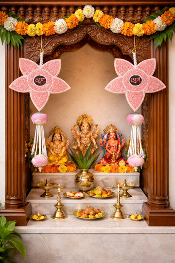 Traditional Shubh Labh wall hanging for vastu and festive decoration
