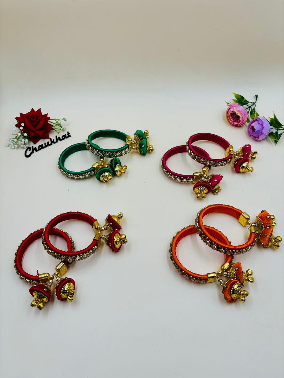 Traditional bridal kangan with elegant design perfect for wedding return gifts and festive occasions