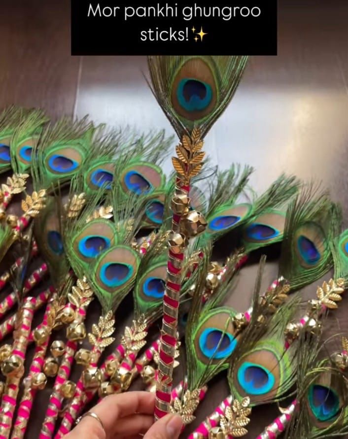 Handmade wooden phera stick used in Indian weddings