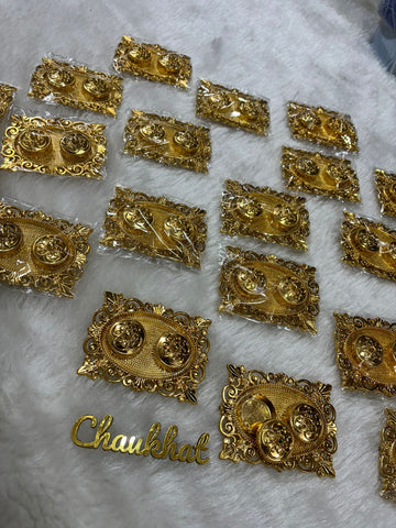 Tray design roli chawal plate used for wedding and puja rituals