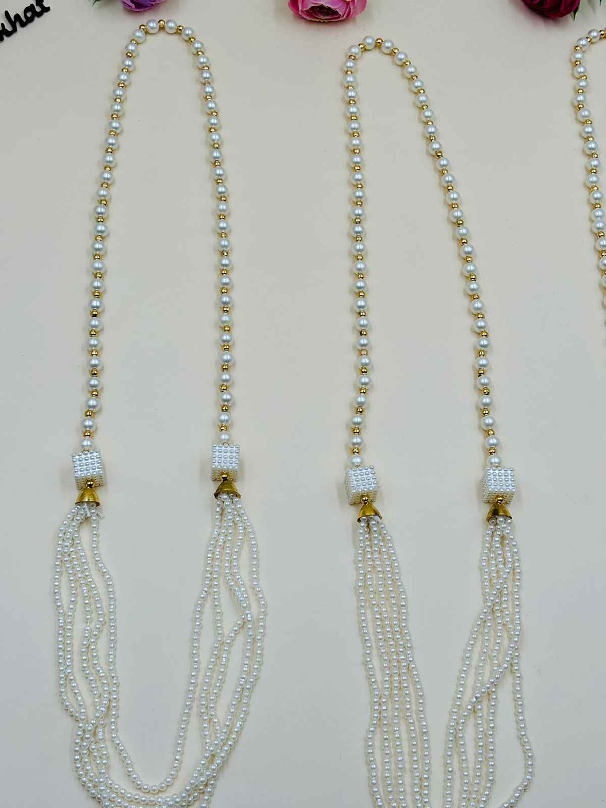 Pearl and Five Layer Design Barat Swagat Mala for Royal Welcome