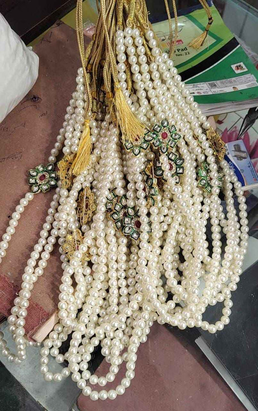 traditional pearl mala for barati welcome and varmala