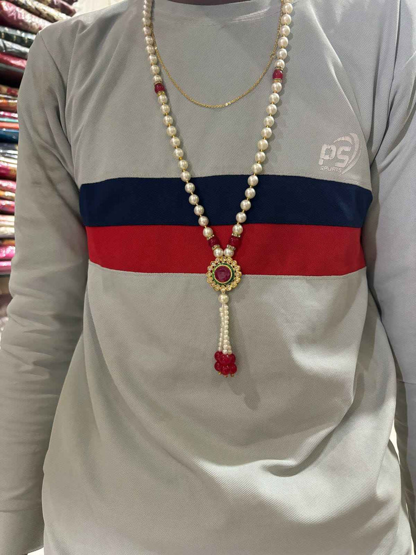 Handmade Pearl Swagat Mala | Royal Barat Welcome Garland for Functions