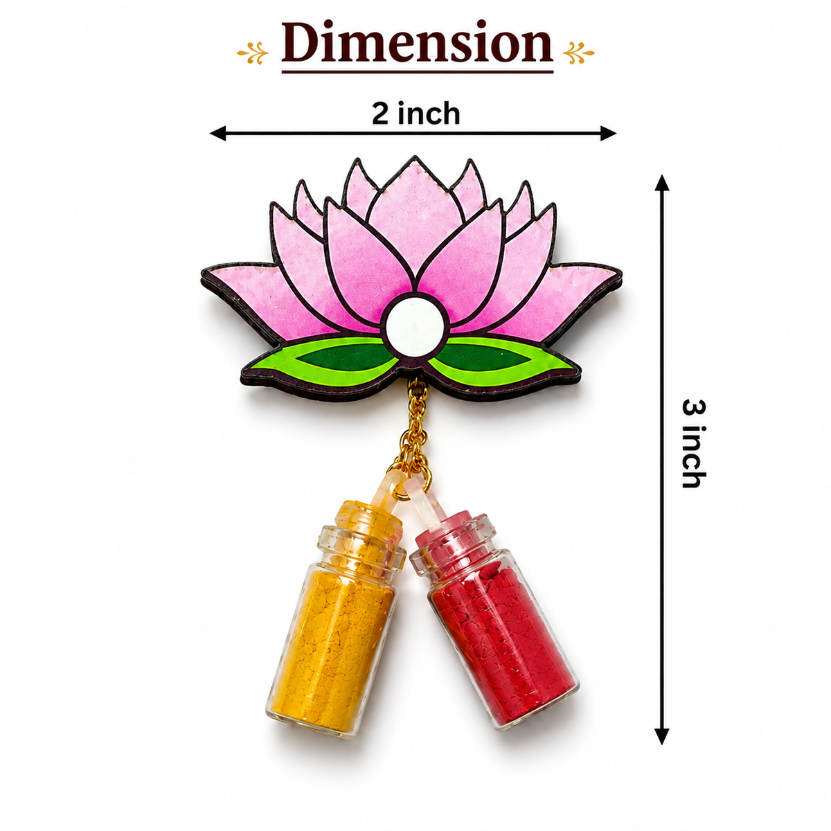 Lotus Shape Haldi Kumkum for Festivals