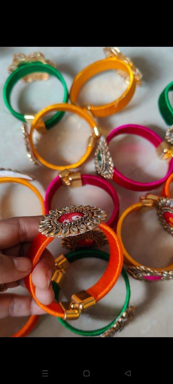 Chunri bandhej bracelet for women in traditional wedding and festive wear