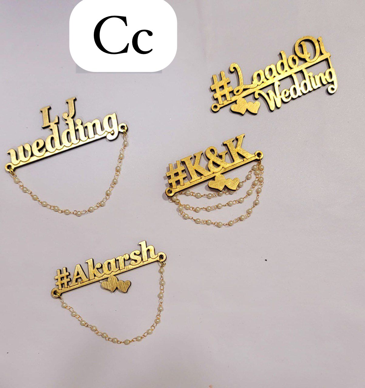 Personalized custom name decoration for birthday, anniversary and party celebration