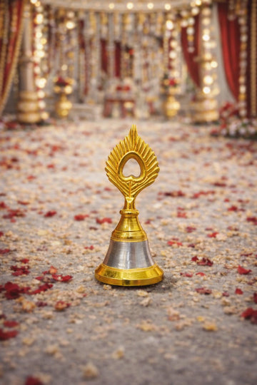 Designer morphank phera bell for wedding rituals and pooja ceremony
