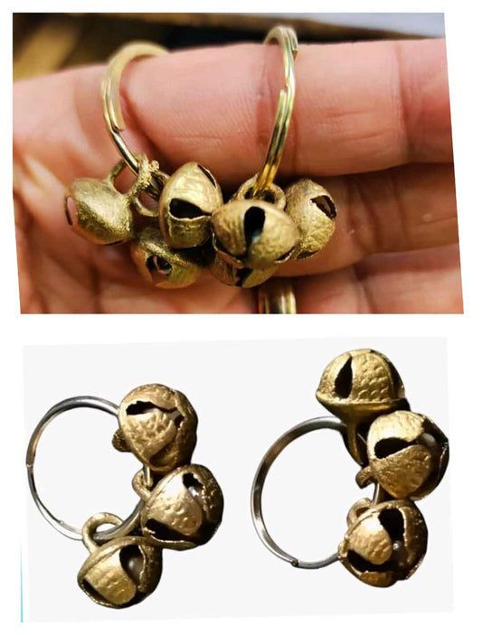 Brass ghungroo ring pair for kirtan bhajan and devotional music