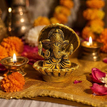 3 Inch Vinayagar Idol Traditional Ganpati Gift Hamper Essential for Ganeshotsav and Anant Chaturdashi