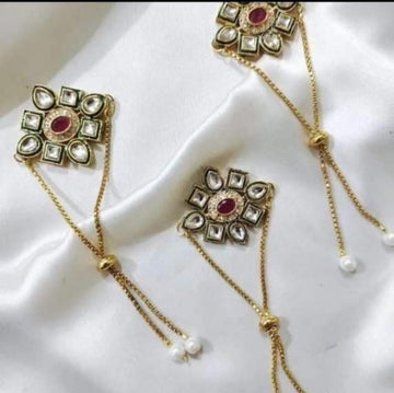 Premium kundan bracelet for bridal and wedding wear jewellery styling